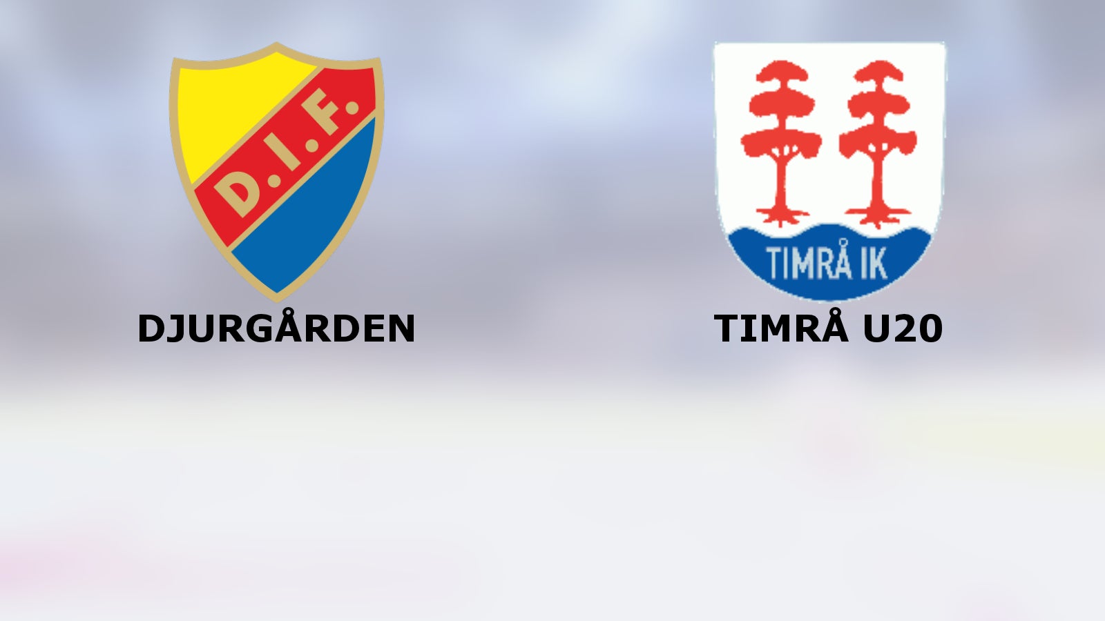 I kväll spelar Djurgården hemma mot Timrå U20