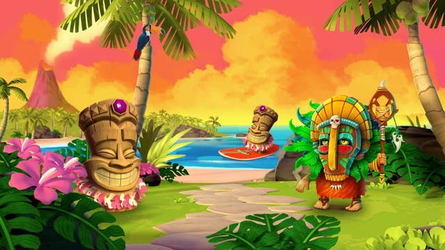 slots med tropiskt tema