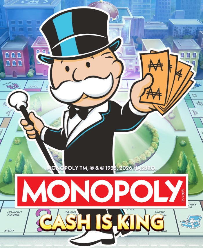 Interfaz de la app de Monopoly casino