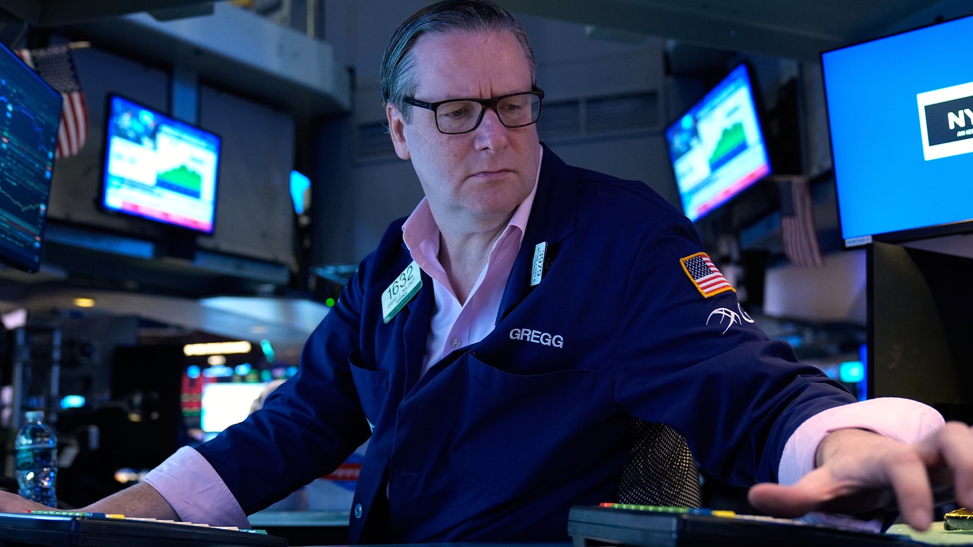 Börsmäklare på Wall Street.