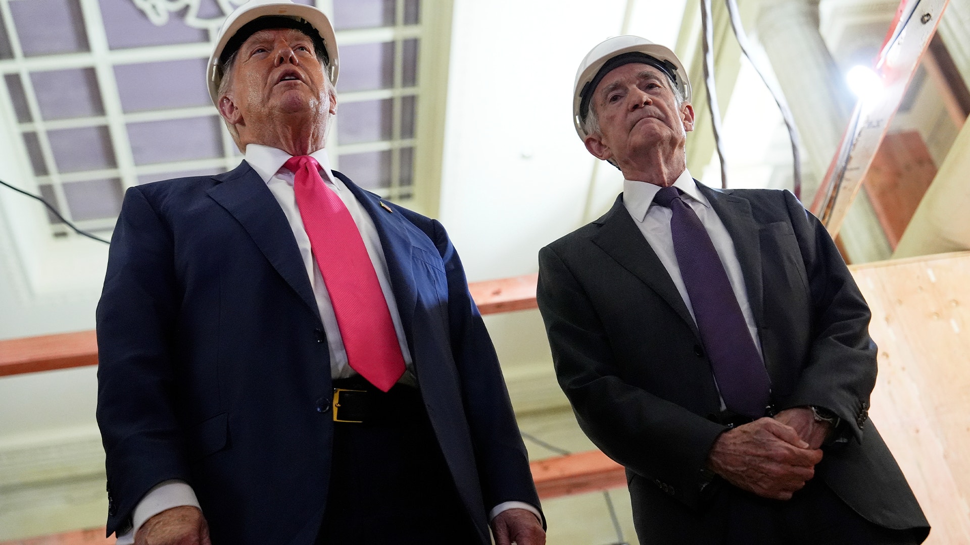 Donald Trump och Jerome Powell.