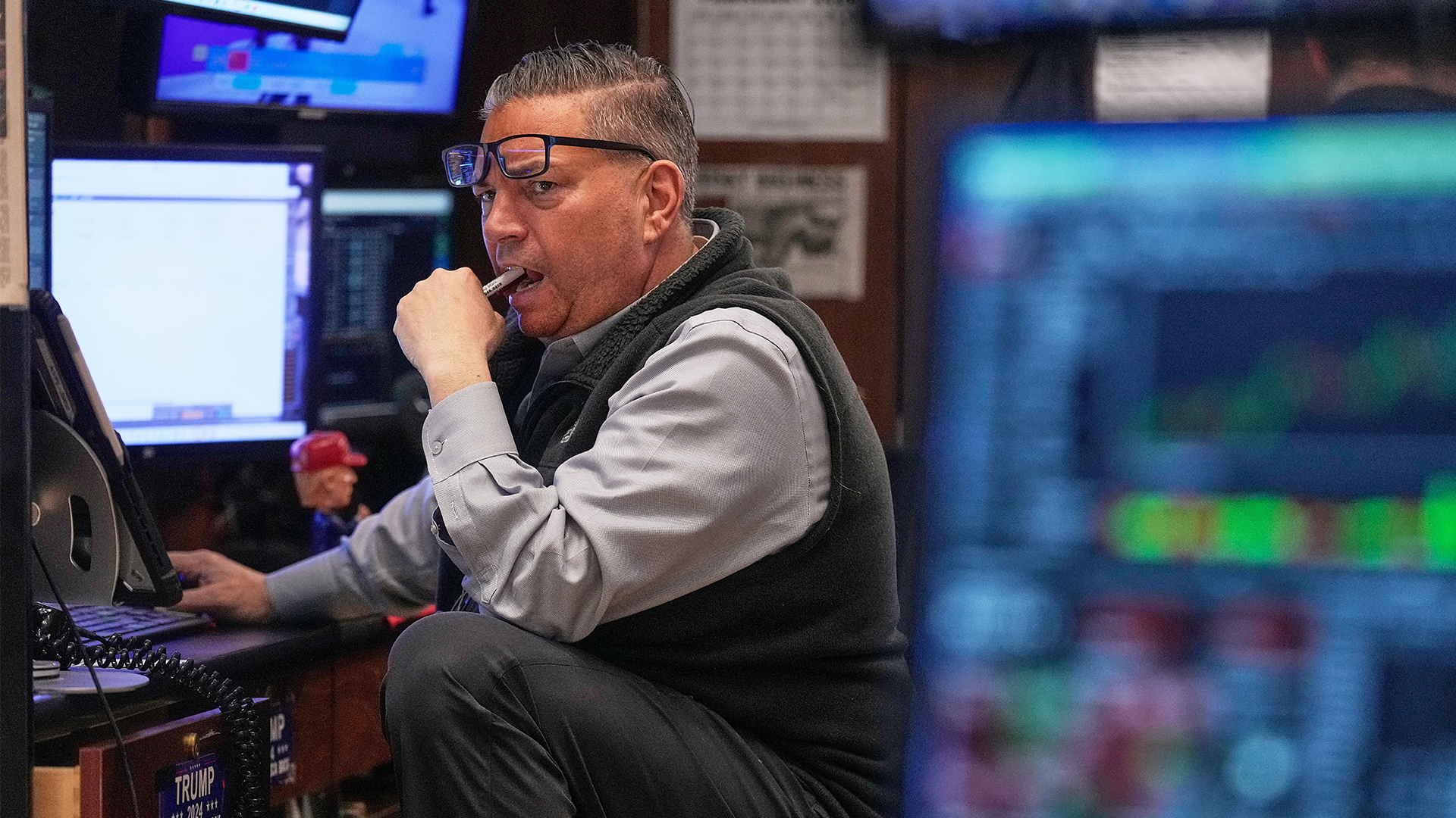 Börsmäklare på New York Stock Exchange. 