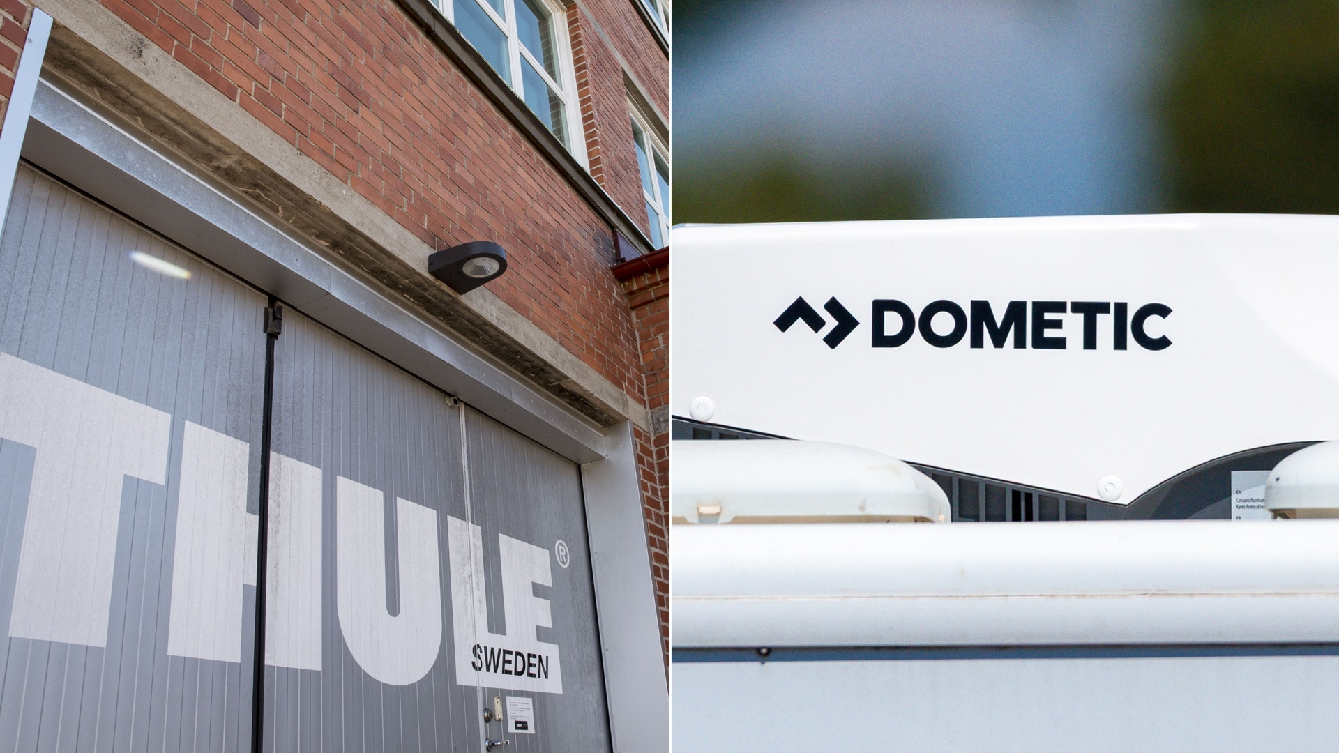 Bild som visar Thule-byggnad och Dometic husbil