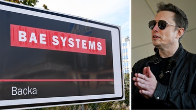 BAE Systems backar – Musk pekas ut som orosmoln