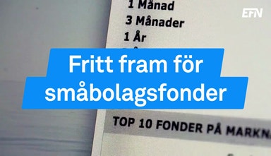 Fritt fram för småbolagsfonder