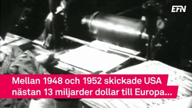 USA räddade Europa ur ruinerna