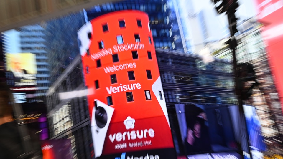 Verisure rusar i debuten på Stockholmsbörsen.