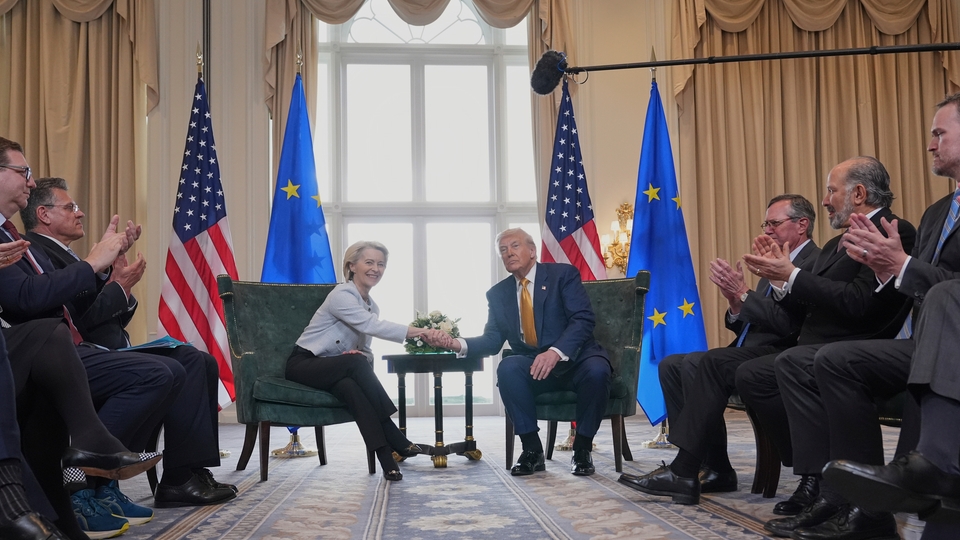 Donald Trump och Ursula von der Leyen