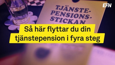 Så flyttar du tjänstepensionen