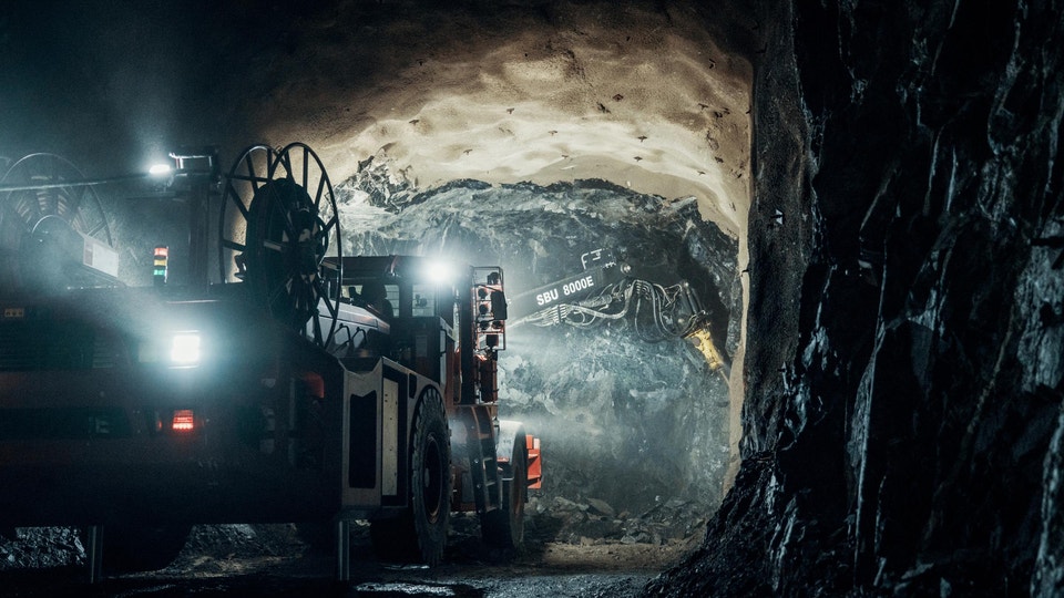 Bild från en Boliden-gruva.