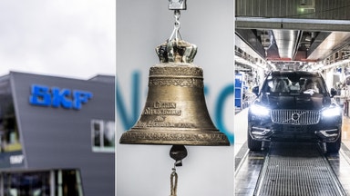 Börsen på plus – SKF och Volvo Cars åt var sitt håll