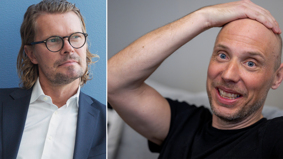 Mattias Isaksson på Swedbank och börsprofilen John Skogman.