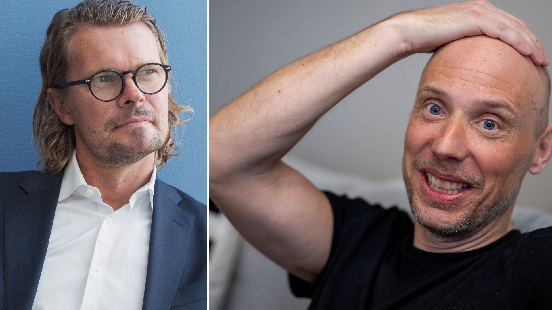 Mattias Isaksson på Swedbank och börsprofilen John Skogman.