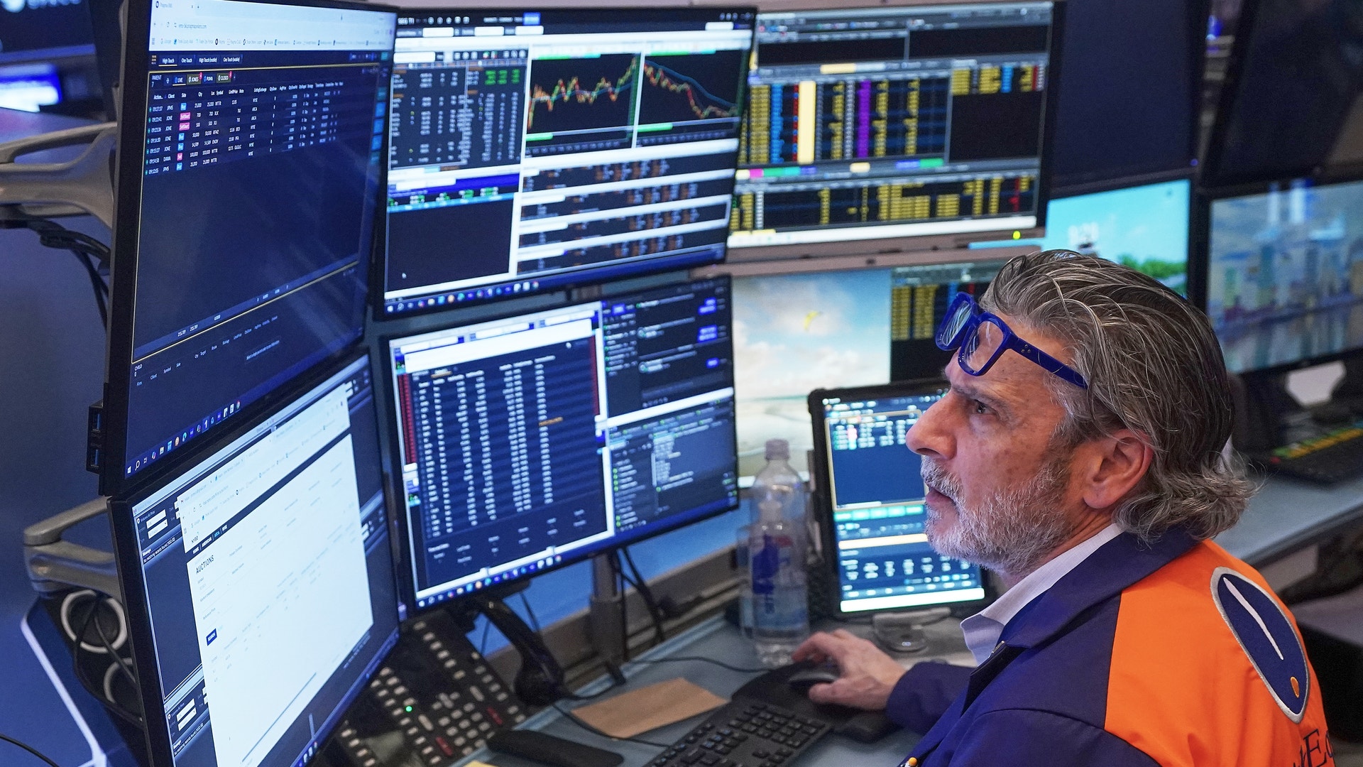 Börsmäklare på Wall Street.