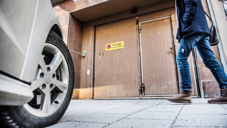 Parkeringsgarage.