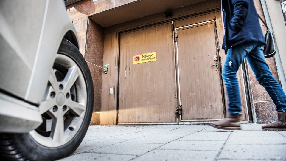 Parkeringsgarage.