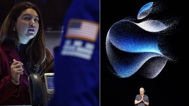 Apple drog ner svajig New York-börs