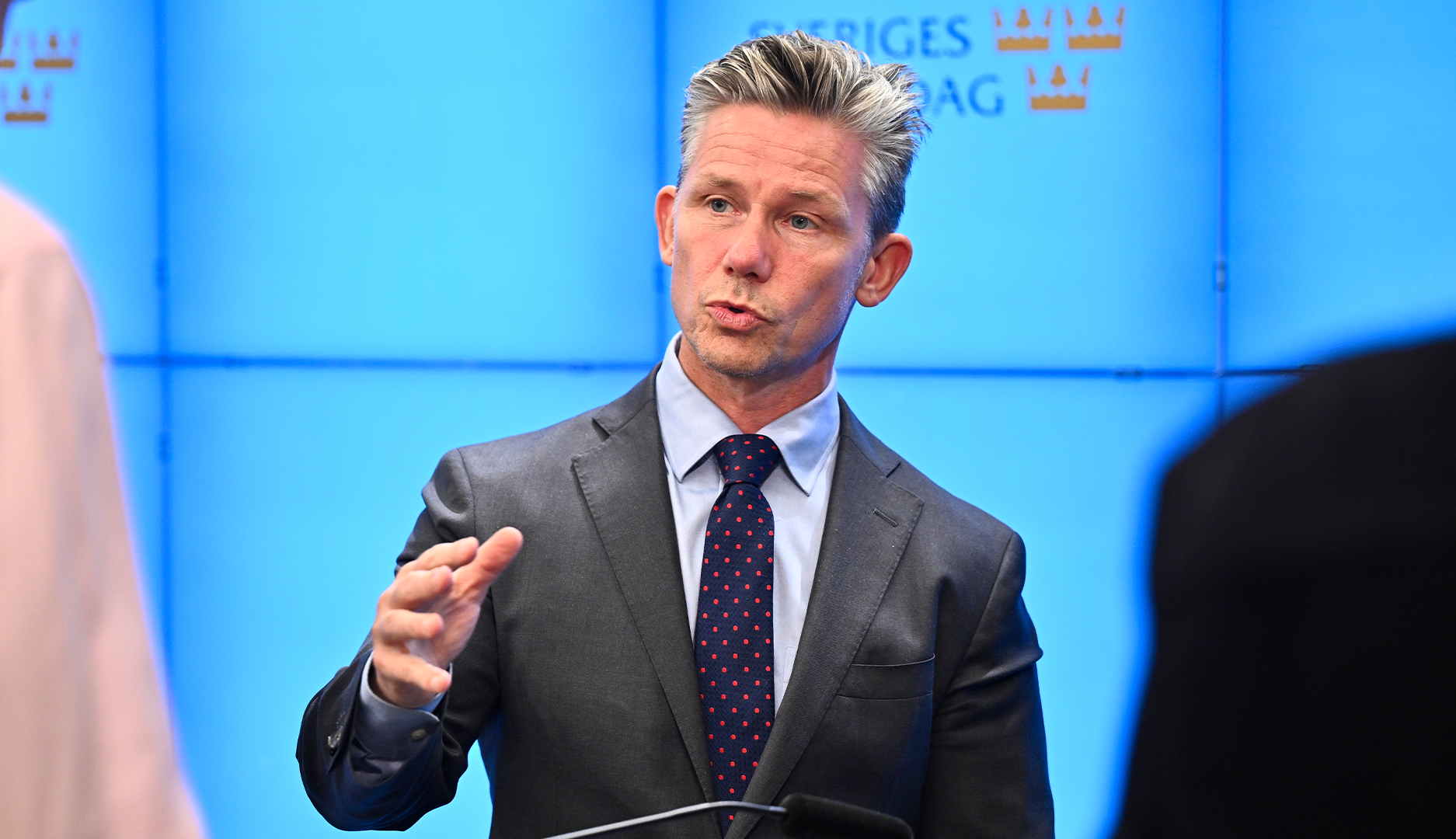 Sveriges försvarsminister Pål Jonson (M).