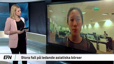 Accelererande oro på Asiens börser