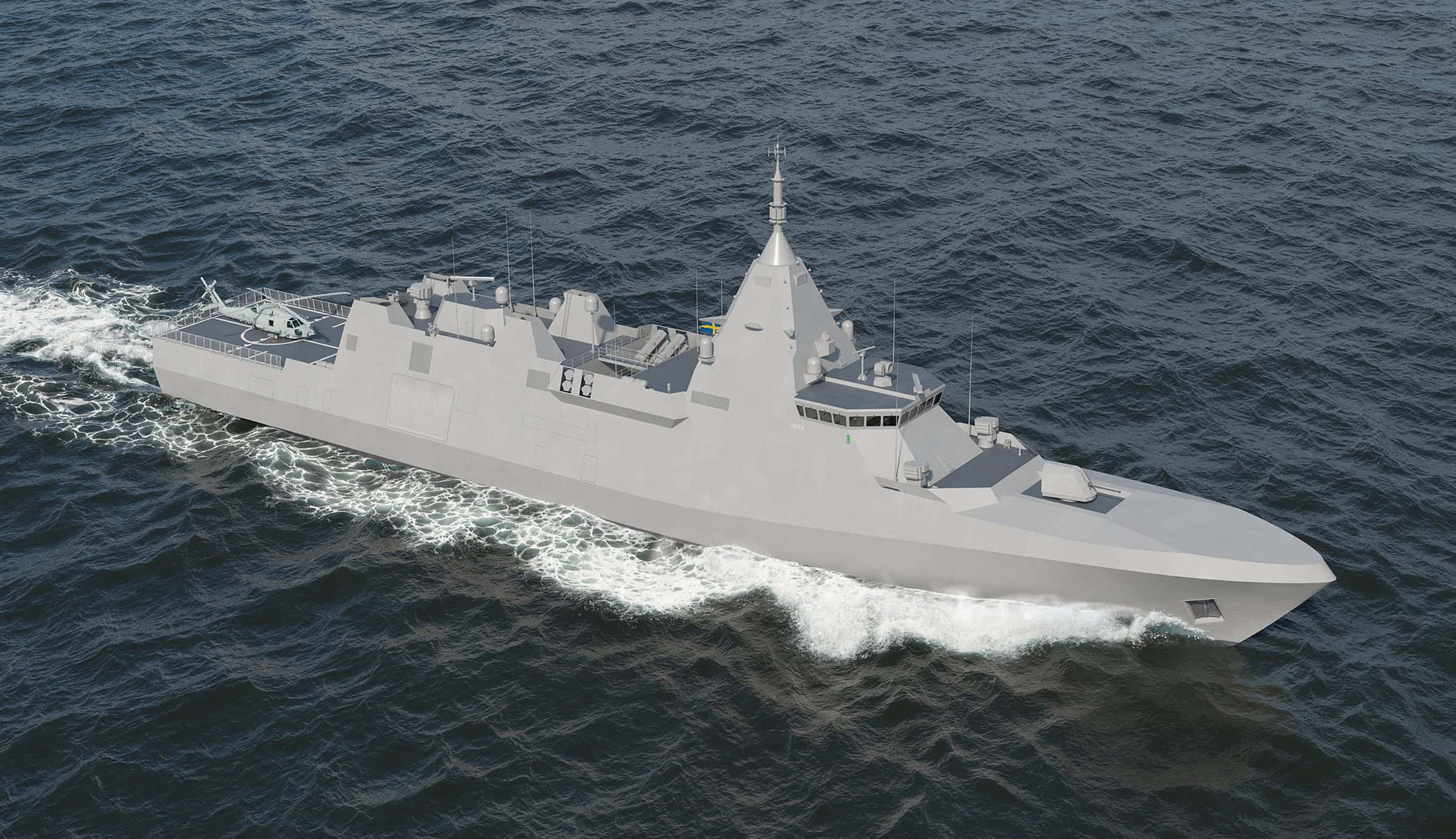 Illustration över Arrowhead 120 från Saab och Babcock.