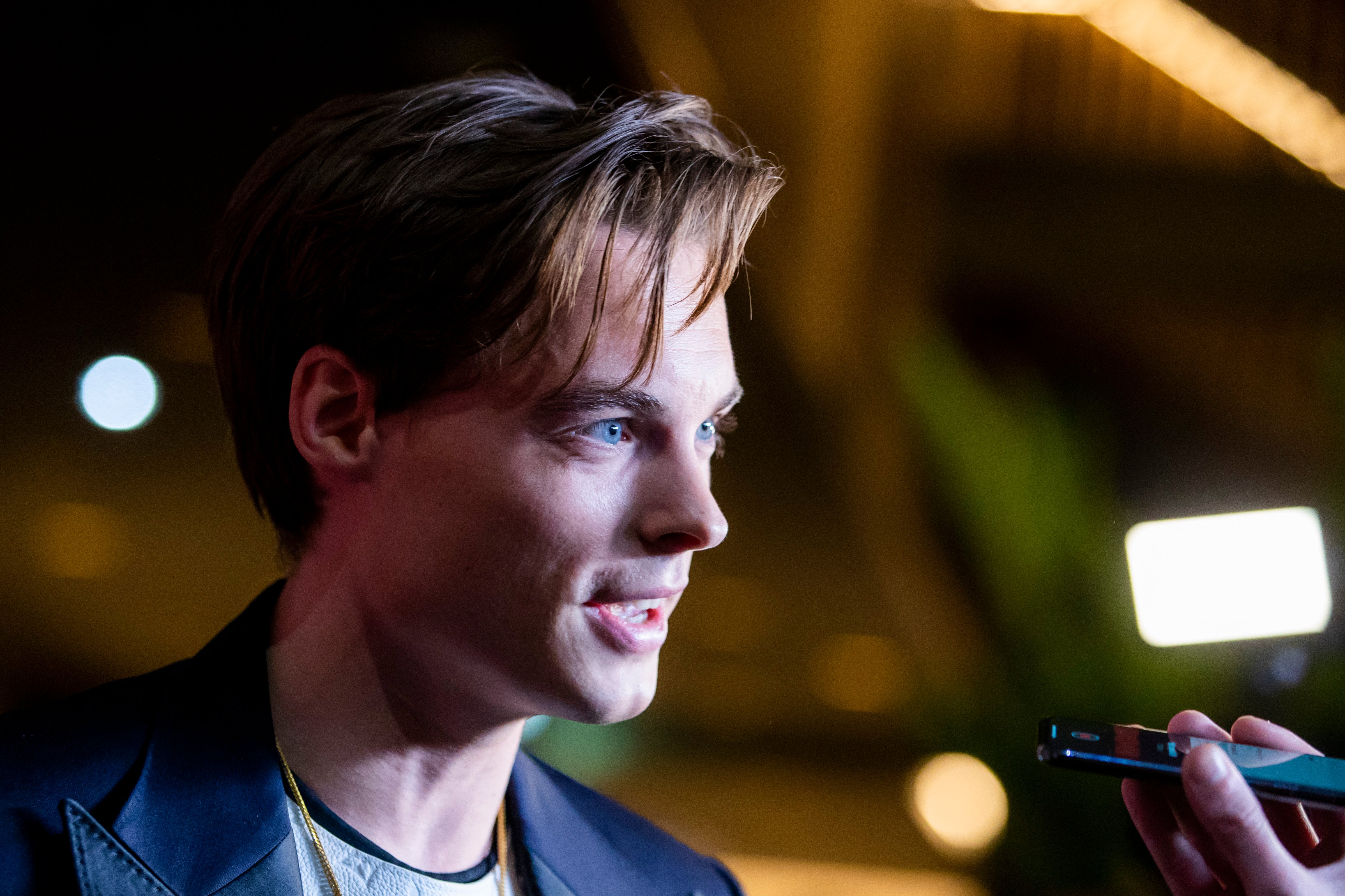  Gustav Magnar Witzøe på ett event i Oslo.