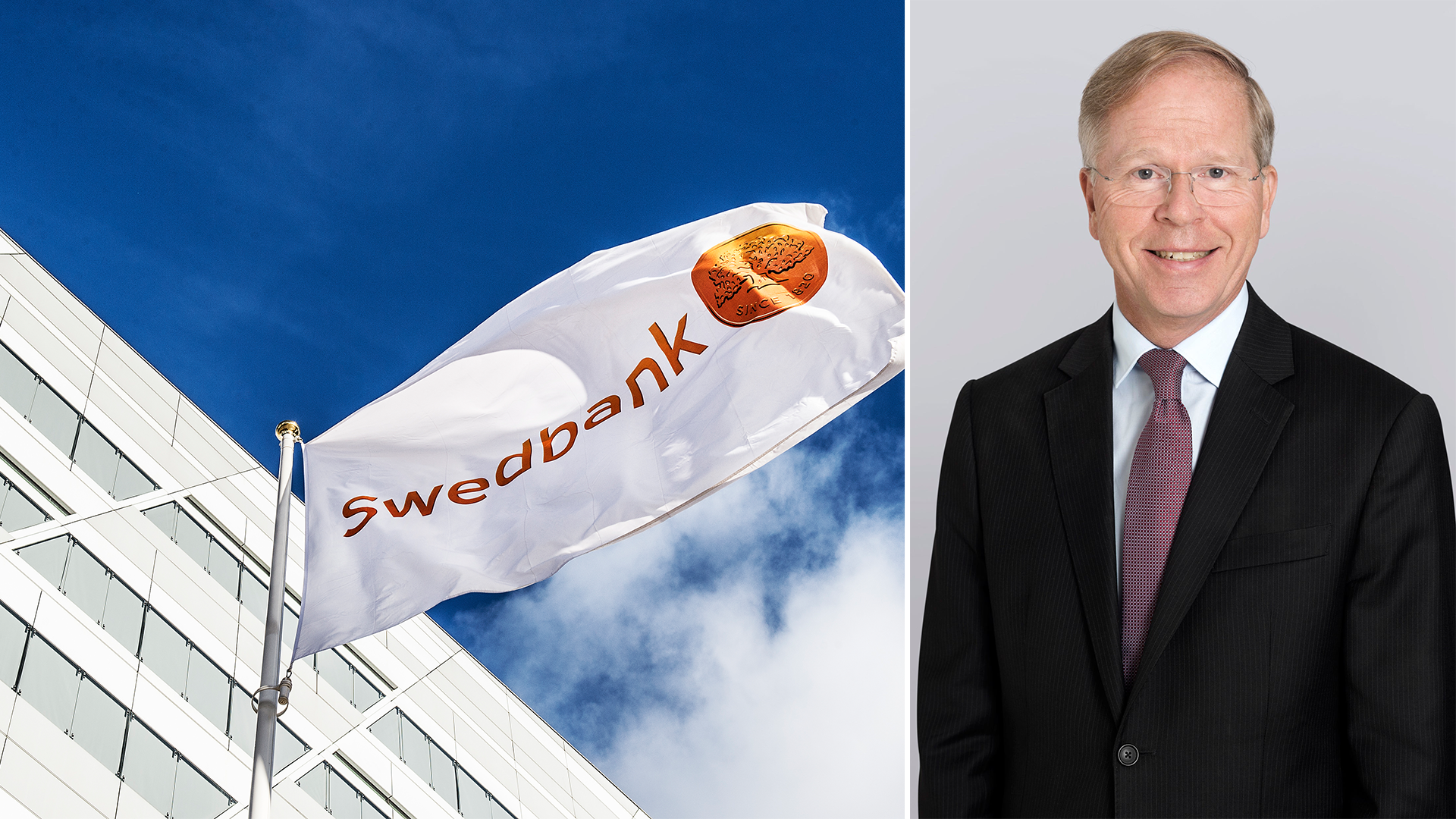 Swedbank-puff med vice vd:n.
