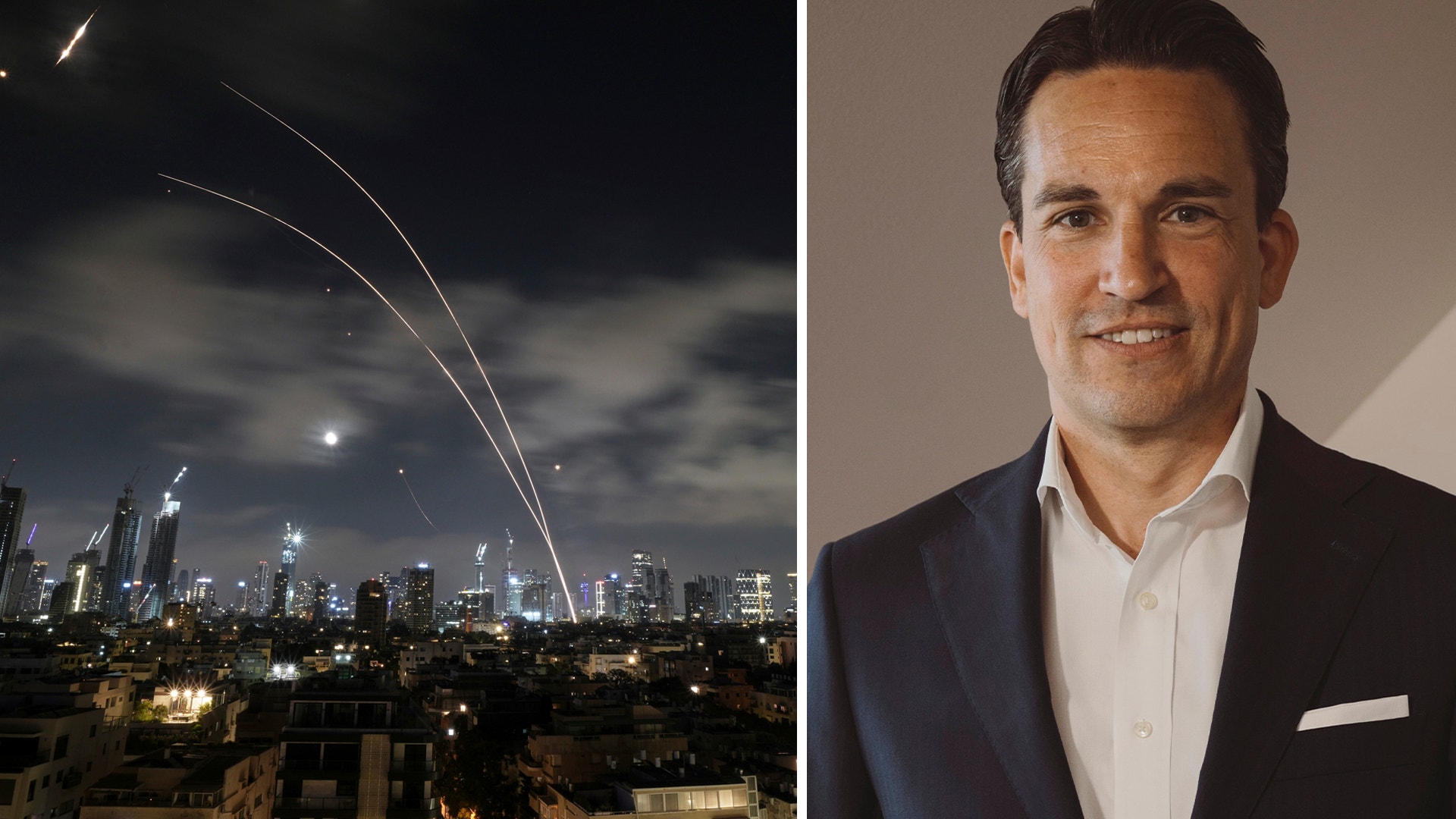 Irans anfall på Israel till vänster och Jon Arnell, CIO på Von Euler & Partners, till höger.