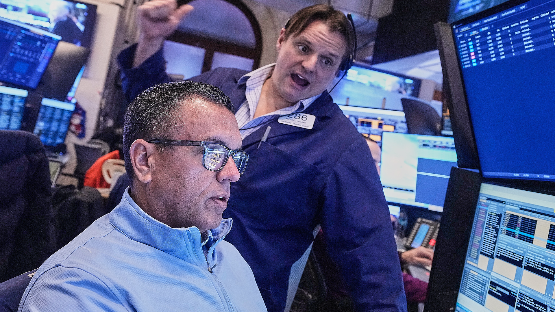 Börsmäklare på Wall Street.