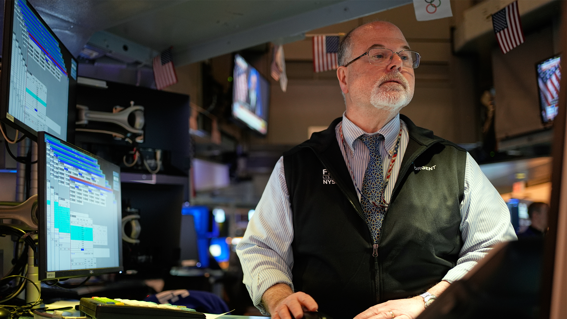 Börsmäklare på New York Stock Exchange.