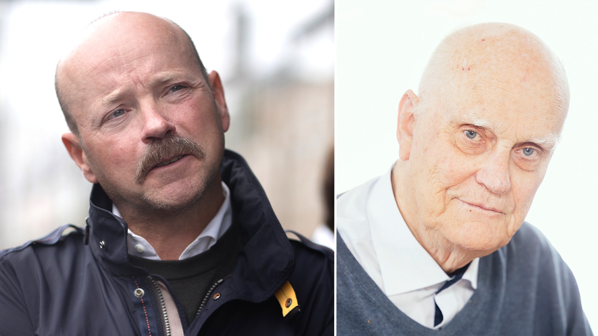 Två män i porträttbilder sida vid sida.