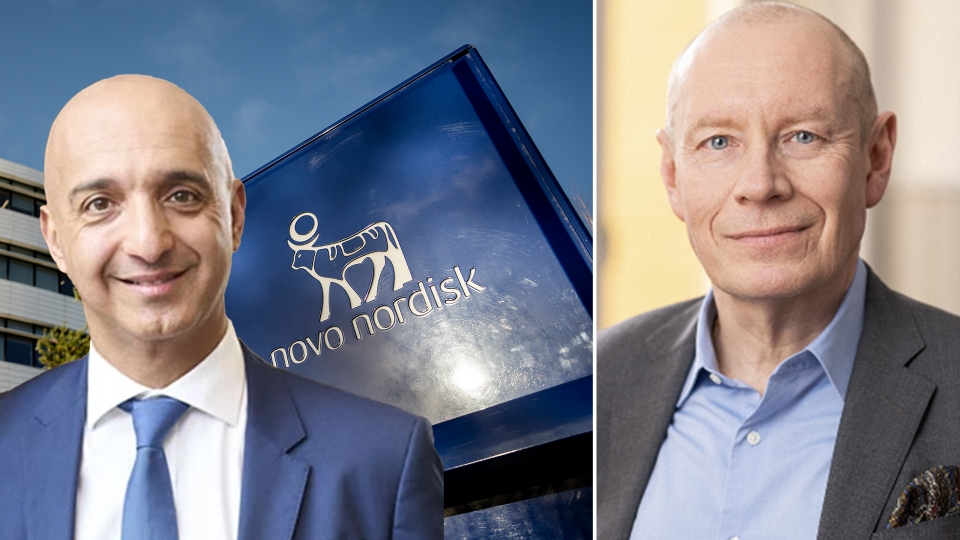 Novo Nordisk nya vd Mike Doustdar samt Lars Söderfjell.