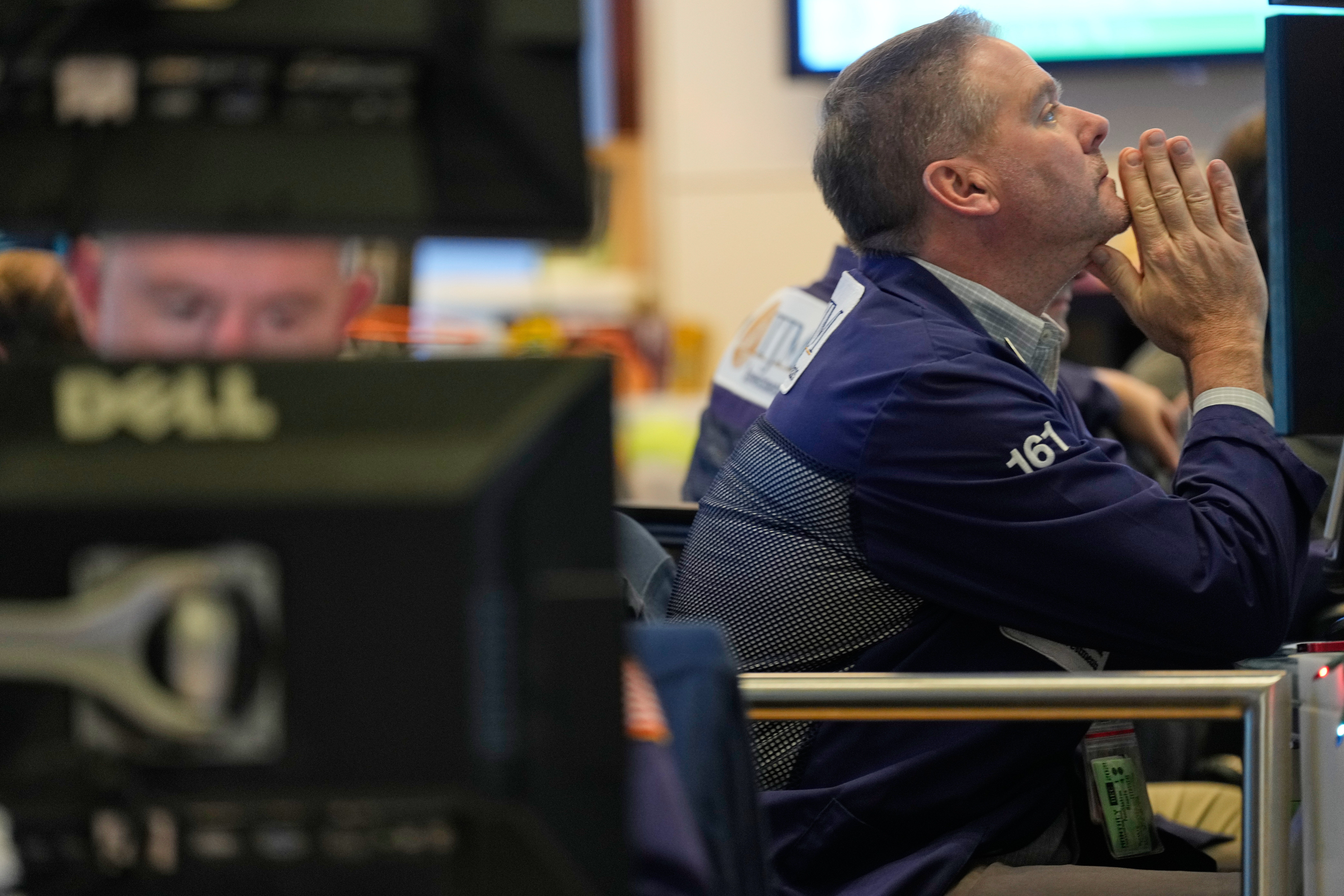 Aktiemäklare på Wall Street. 