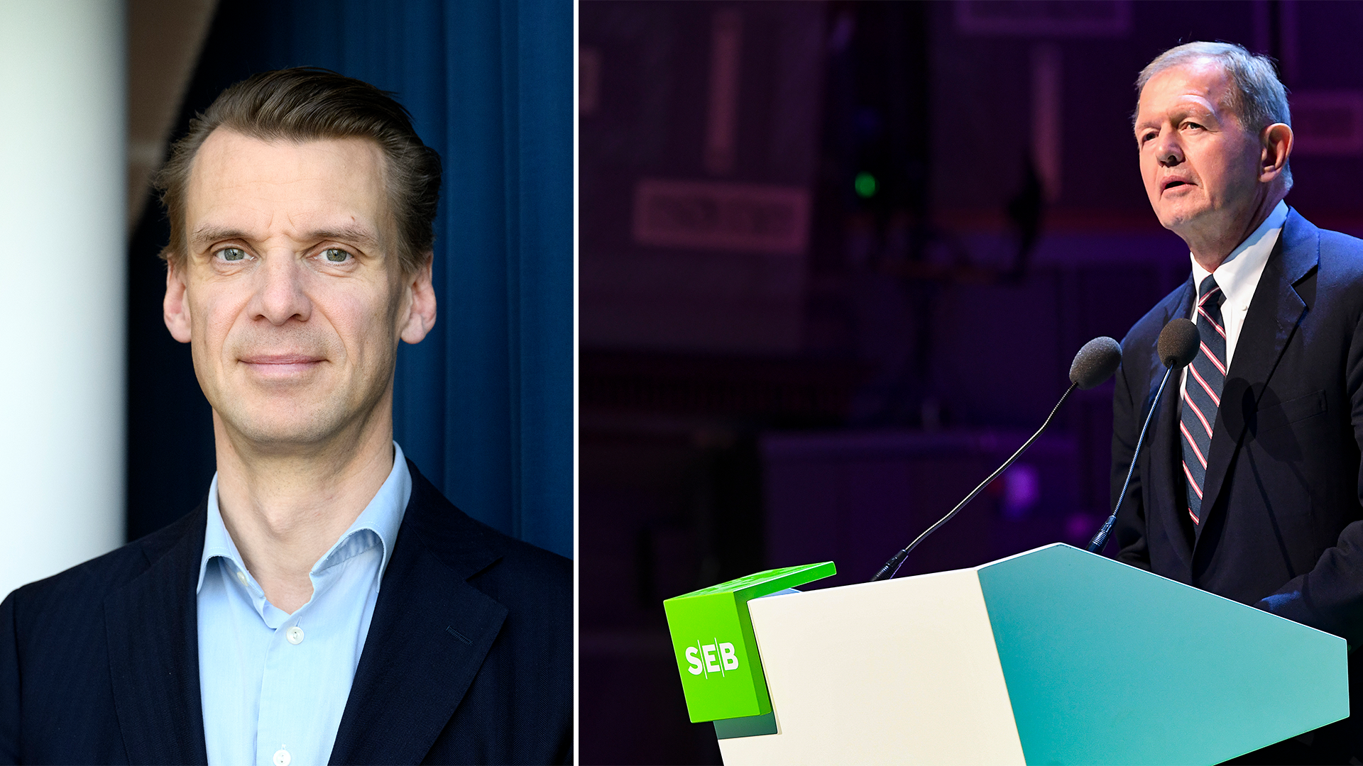 Christian Cederholm vd Investor och Marcus Wallenberg till höger.