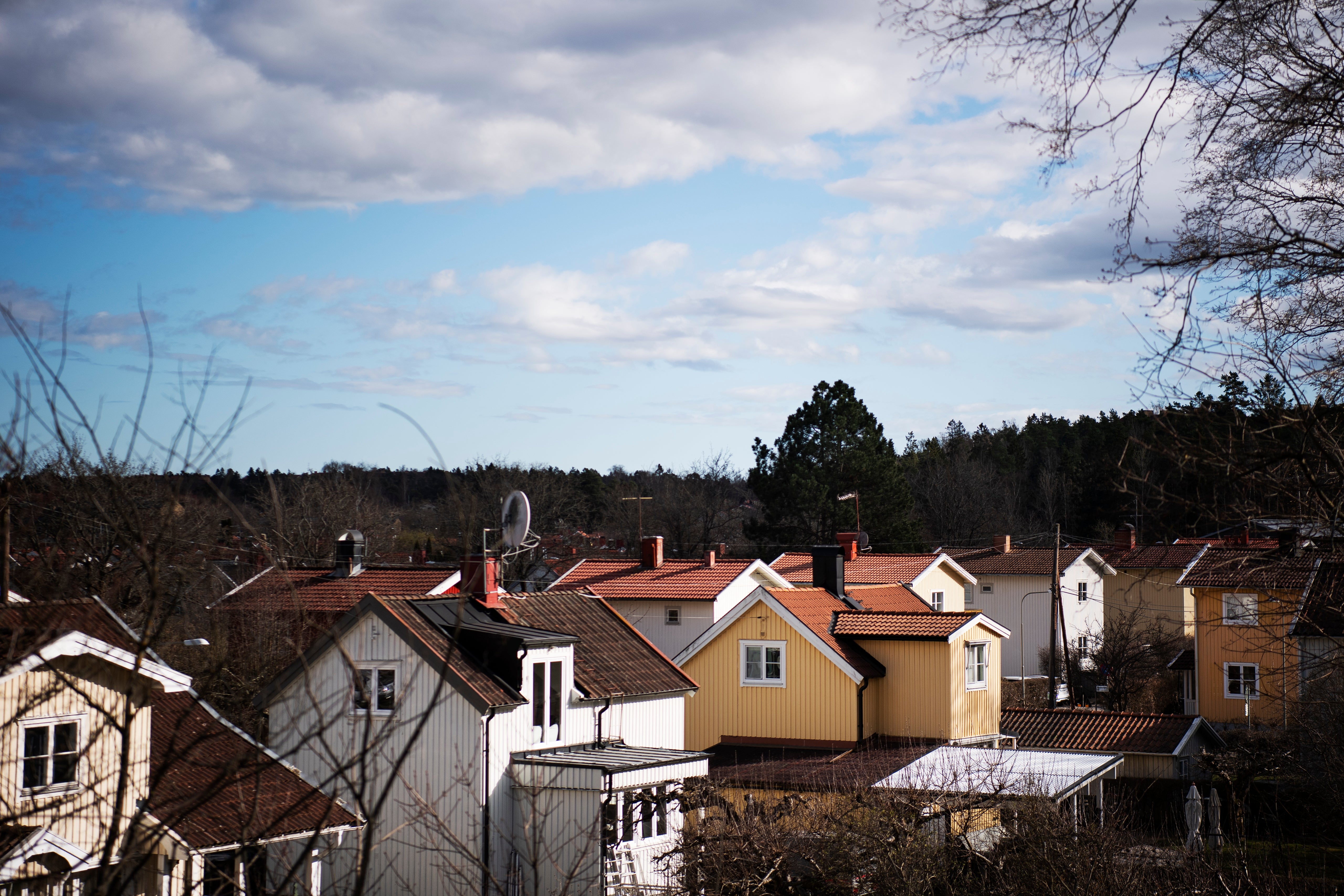 Villaområde i Sverige. 