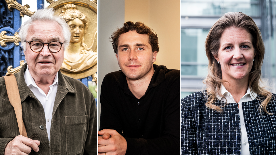 Sven Hagströmer till vänster, Joel Hellermark i mitten och Katarina Martinson till höger.