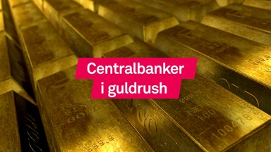 Centralbanker tankar guld