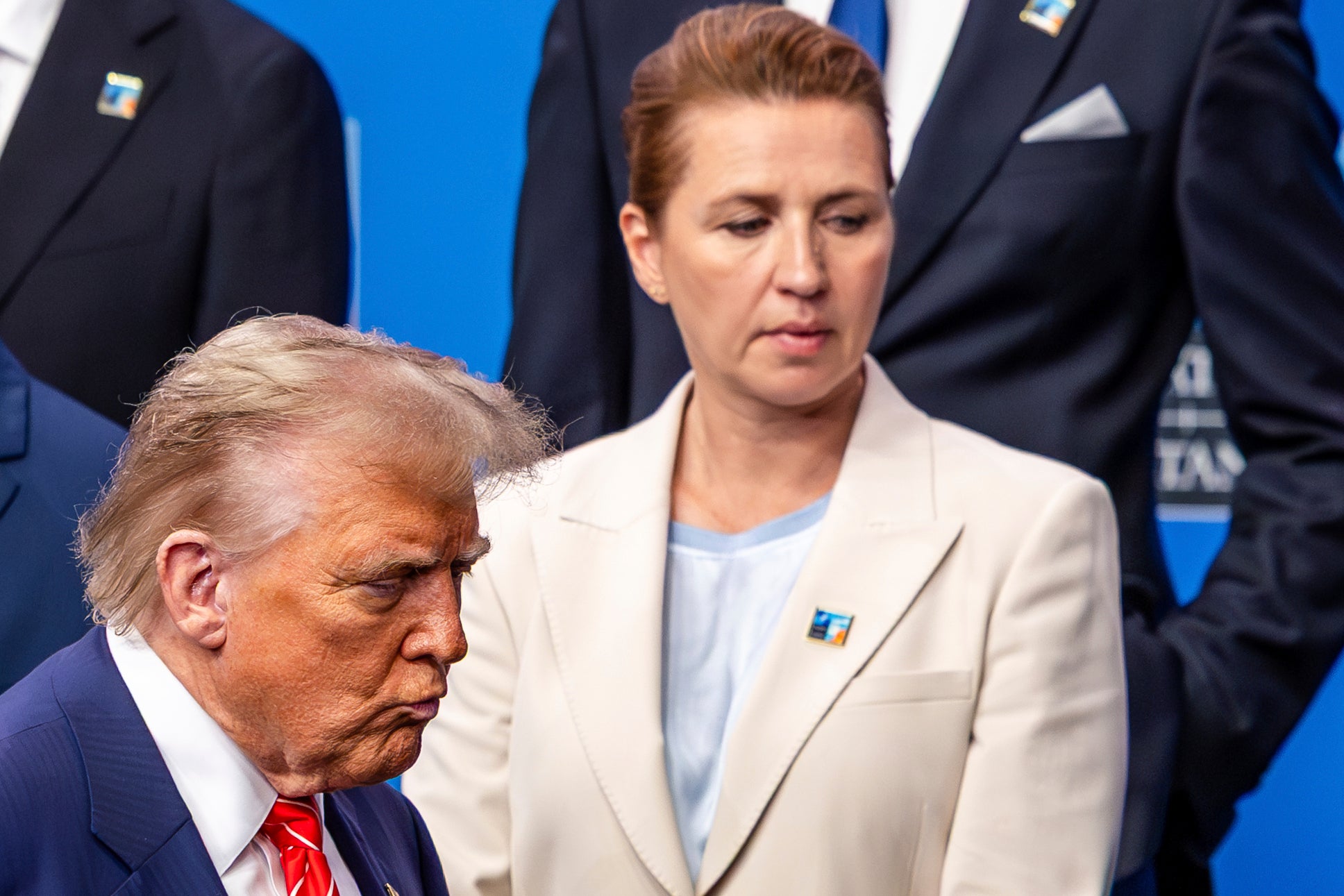 Donald Trump och Mette Frederiksen. 