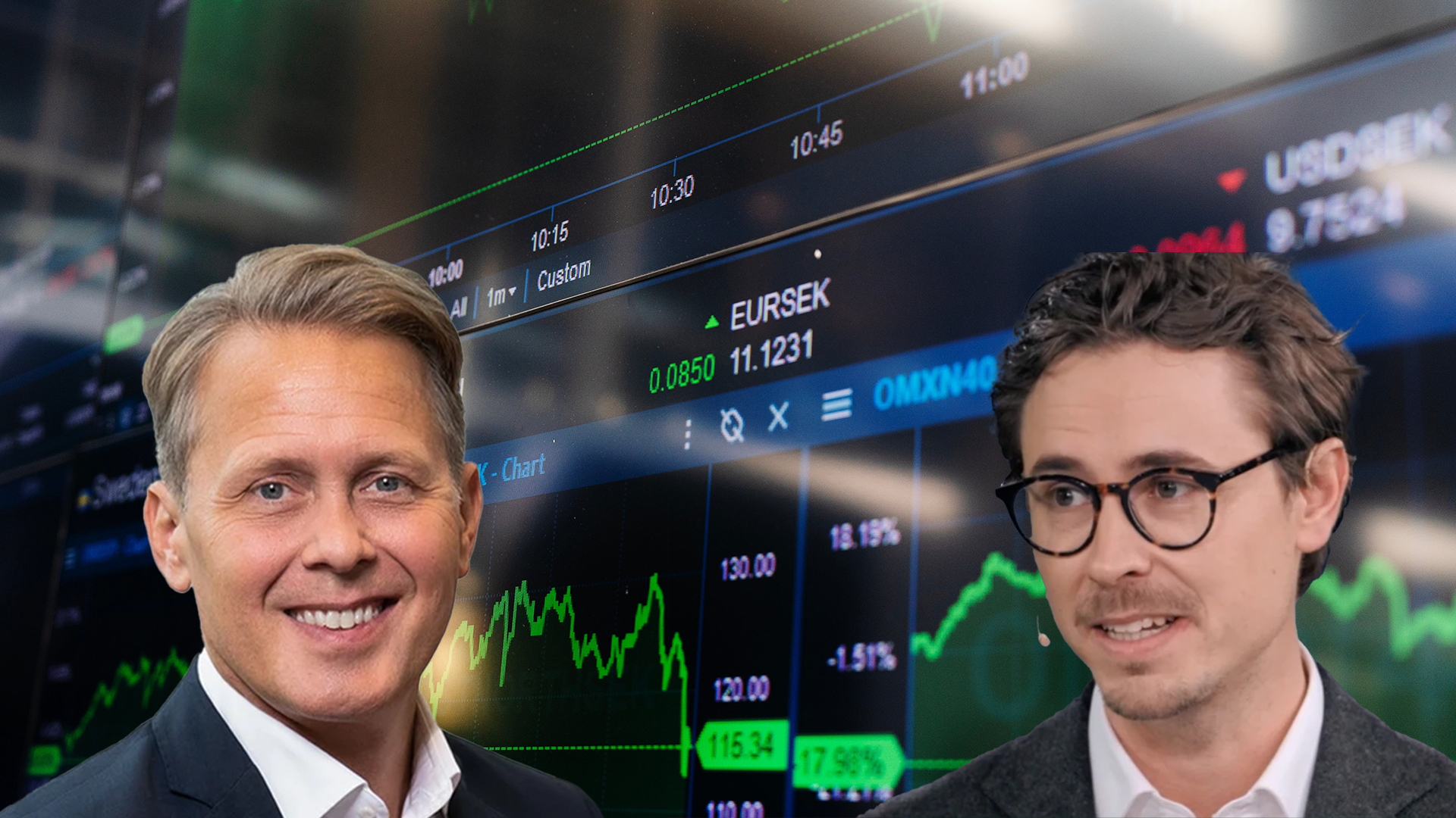 Johan Larsson, Nordea, och Carl-Henrik Söderberg på Ålandsbanken.