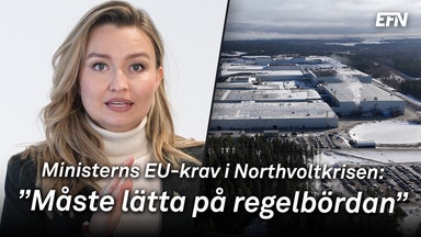 Ebba Busch i tårar på Northvolt
