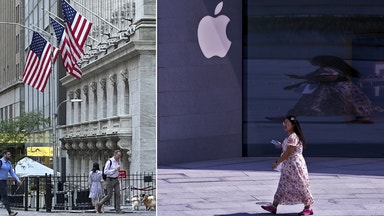 Wall Street stängde på svagt plus – Apple uppåt