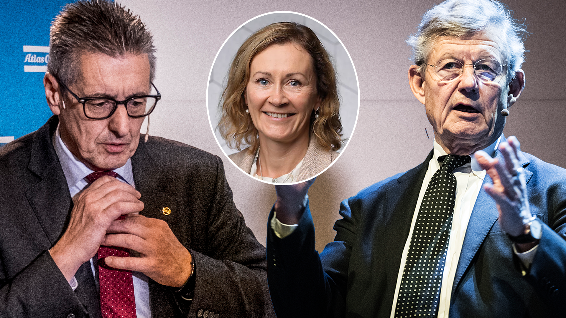 Ronnie Leten, Helena Hedblom och Jacob Wallenberg.