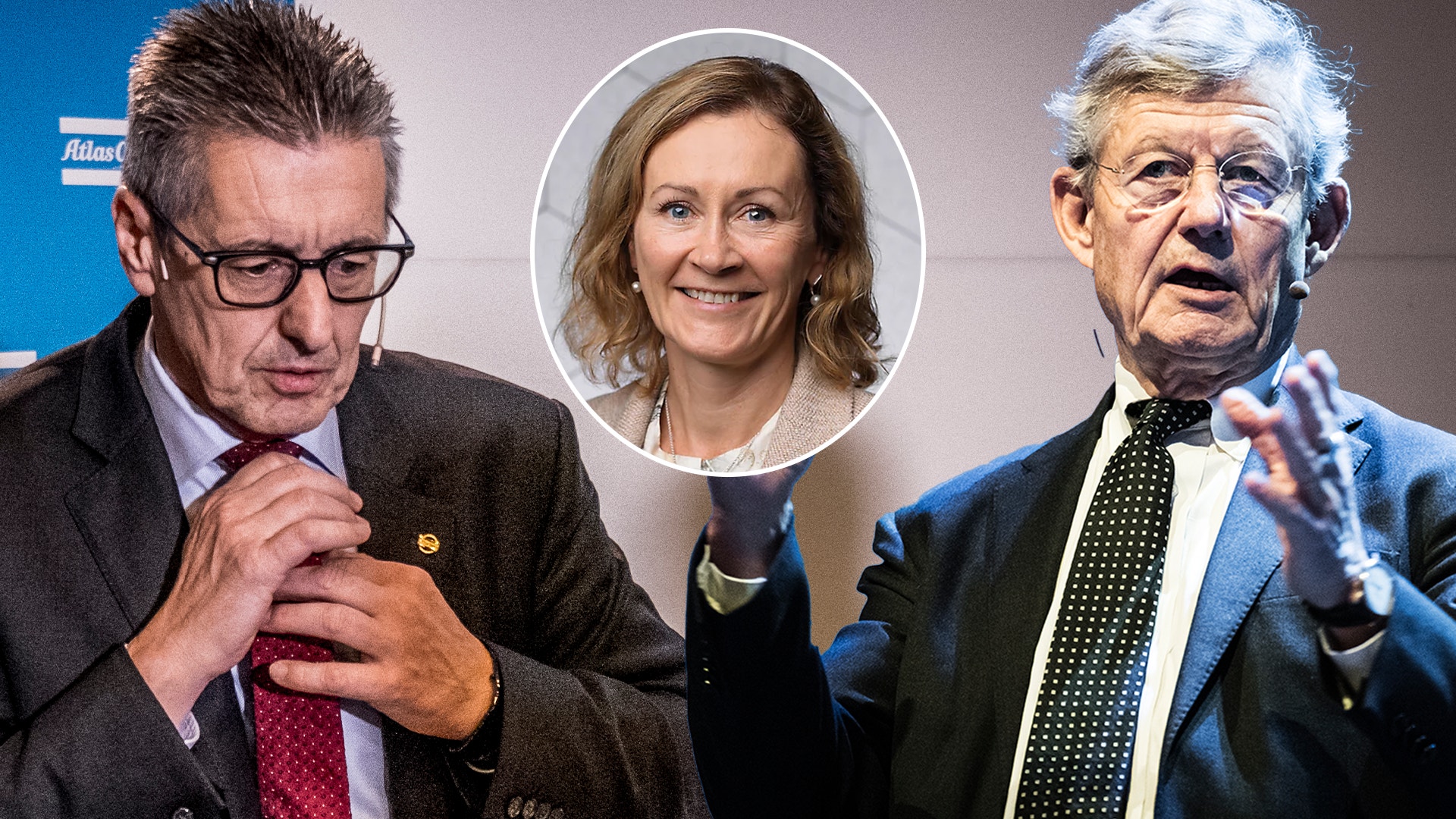 Ronnie Leten, Helena Hedblom och Jacob Wallenberg.