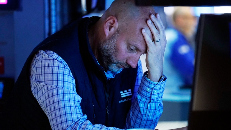 Börsmäklare på Wall Streets handlargolv.