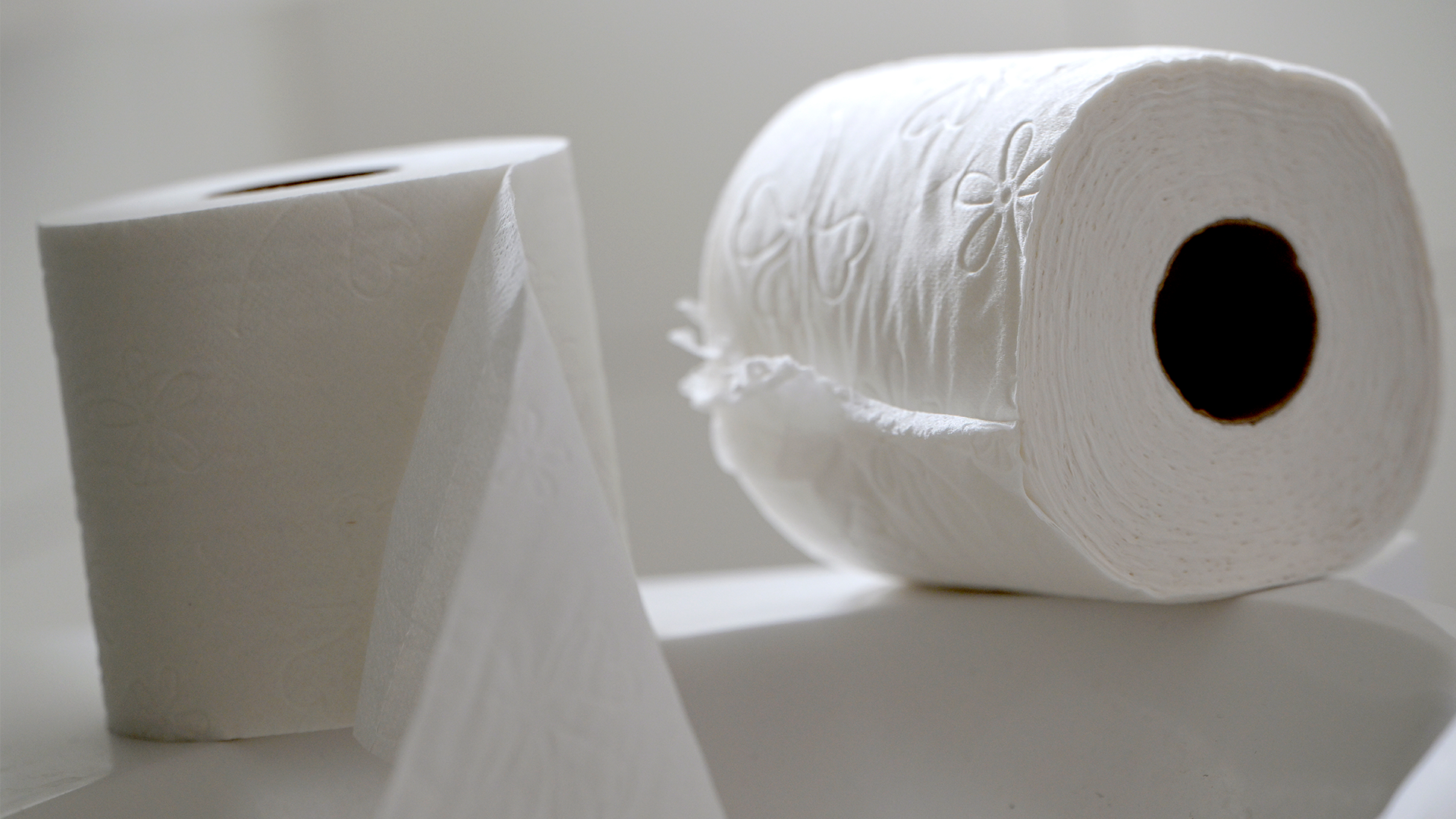 Toalettpapper - en rulle och en påse