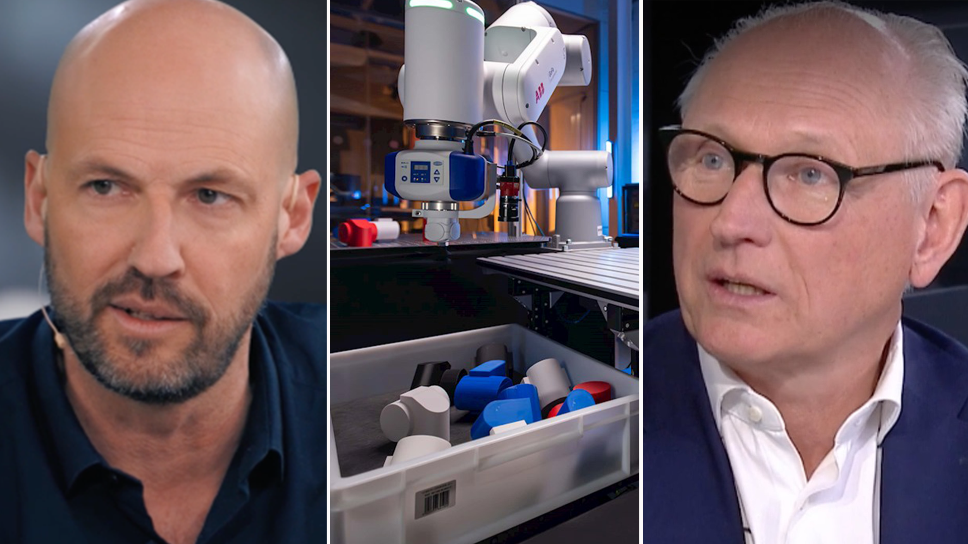 Martin Blomgren och Anders Roslund om ABB:s försäljning av robotdelen. 