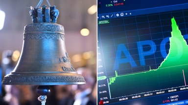 Ljusgrön öppning på Stockholmsbörsen