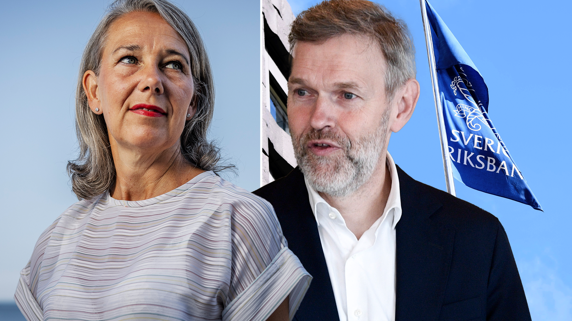 Nordeas Annika Winsth och Torbjörn Isaksson.