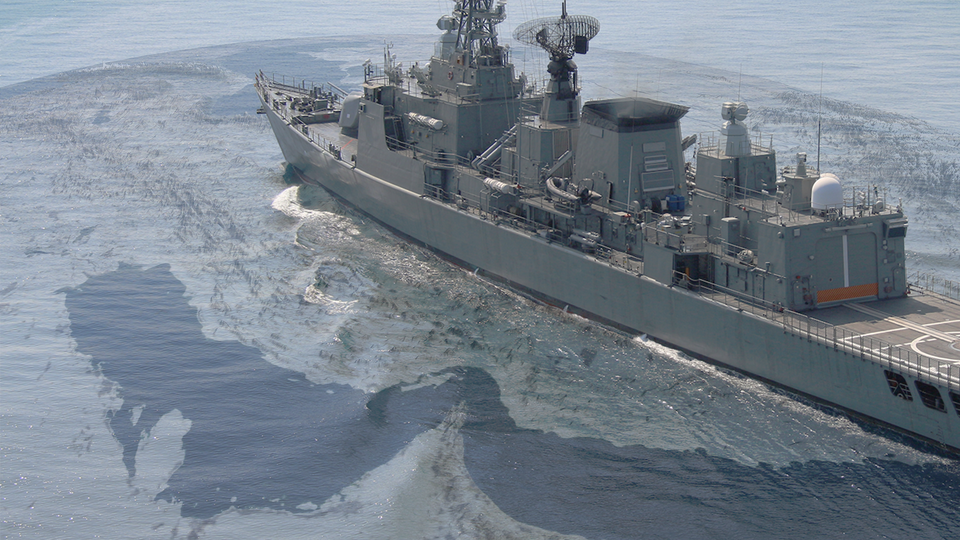 Fartyg på Hormuzsundet.