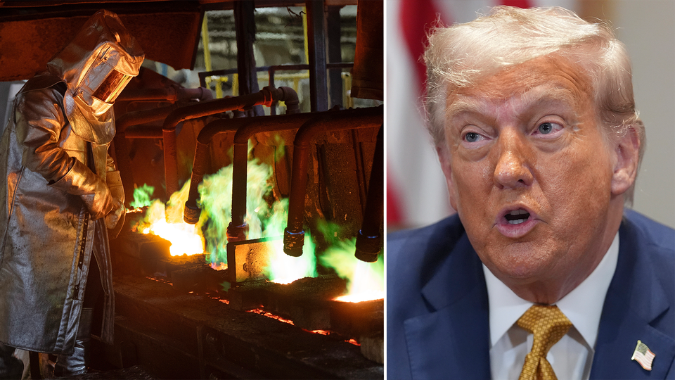 USA:s president Donald Trump inför 50-procentiga koppartullar den 1 augusti.