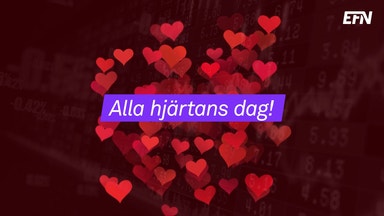 Fyra aktier för Alla hjärtans dag